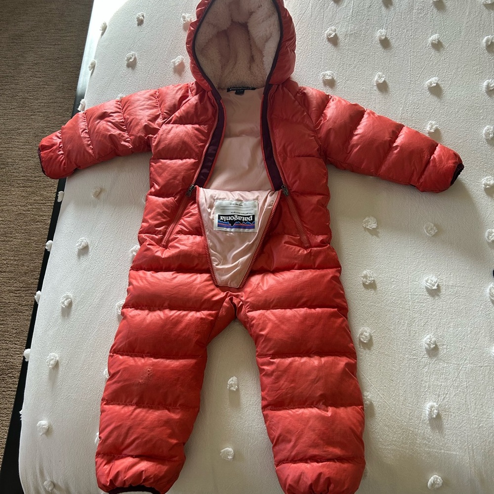 Patagonia Red Infant Snowsuit